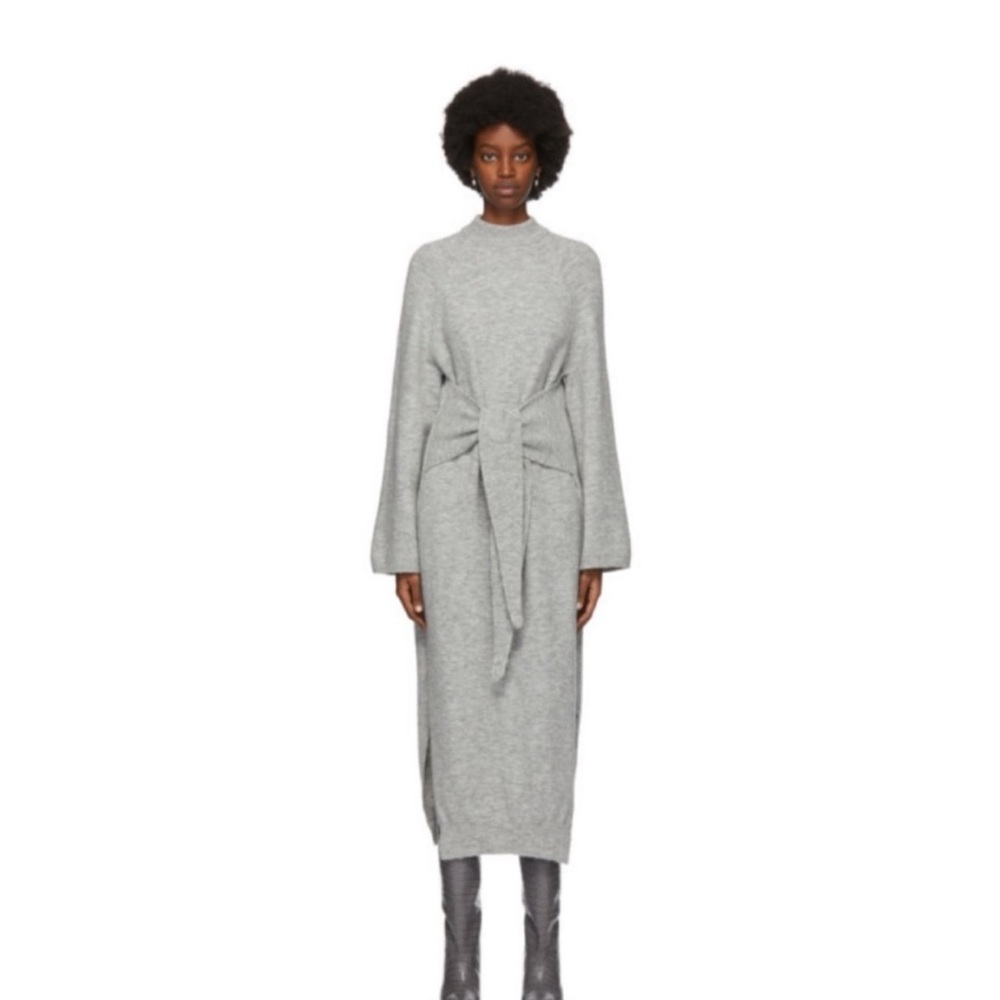 Nanushka wool alpaca blend sweater dress